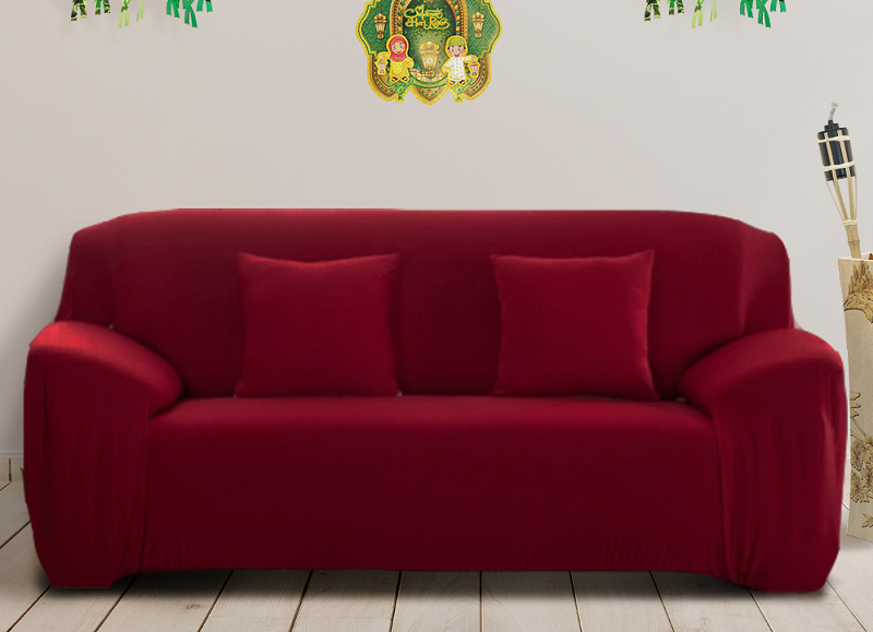 Use striking sofa covers to quickly and affordably makeover your home. ― Picture courtesy of MR.DIY