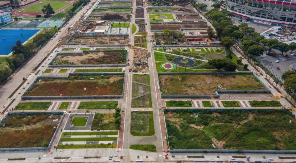 El parque se despliega sobre tierras que pertenecieron al Tiro Federal.