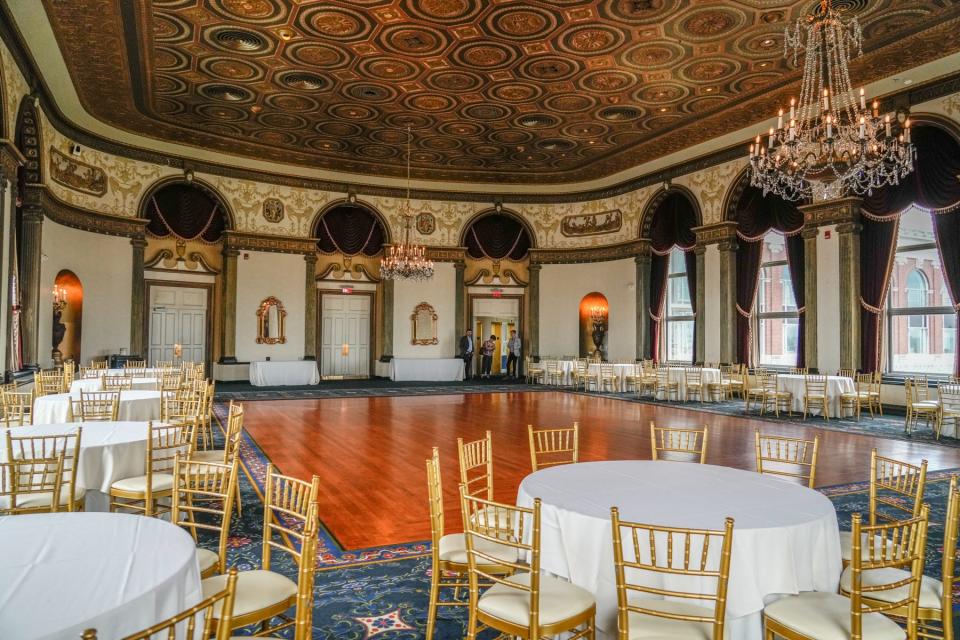 The ballroom on the hotel's 18th floor, which still hosts events.