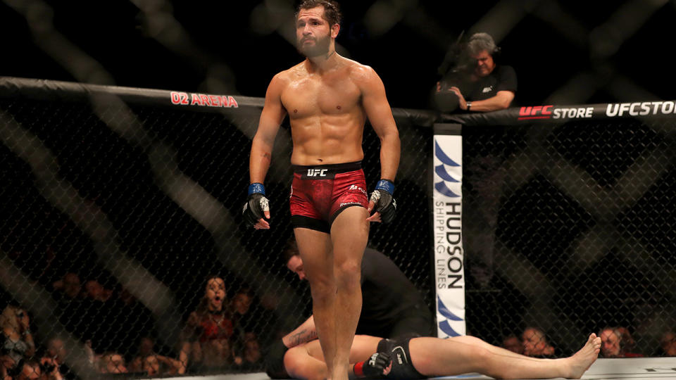 Jorge Masvidal celebrates. (Photo by James Chance/Getty Images)