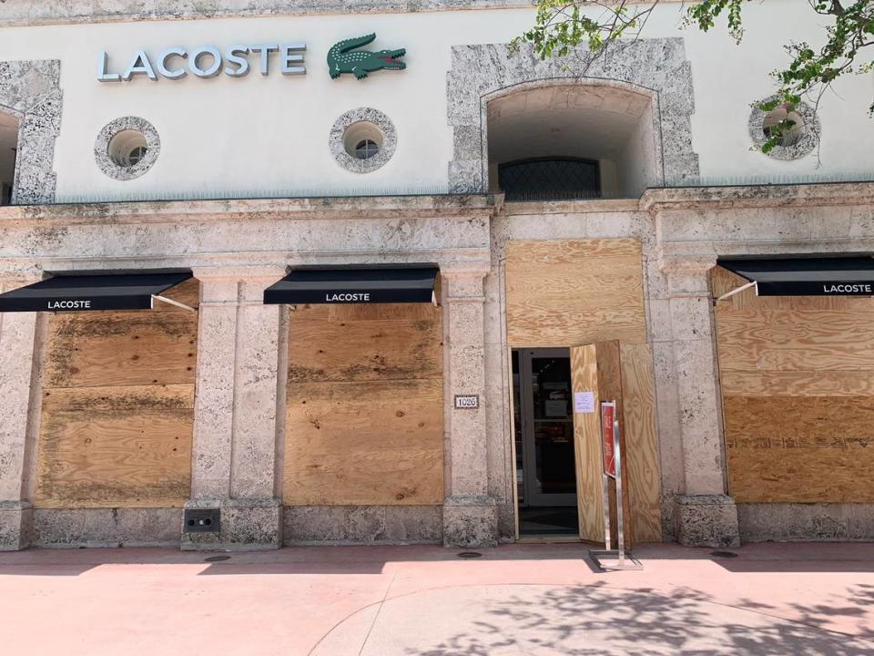 Lacoste store at 1026 Lincoln Road, Miami Beach, on Tuesday June 2, 2020.