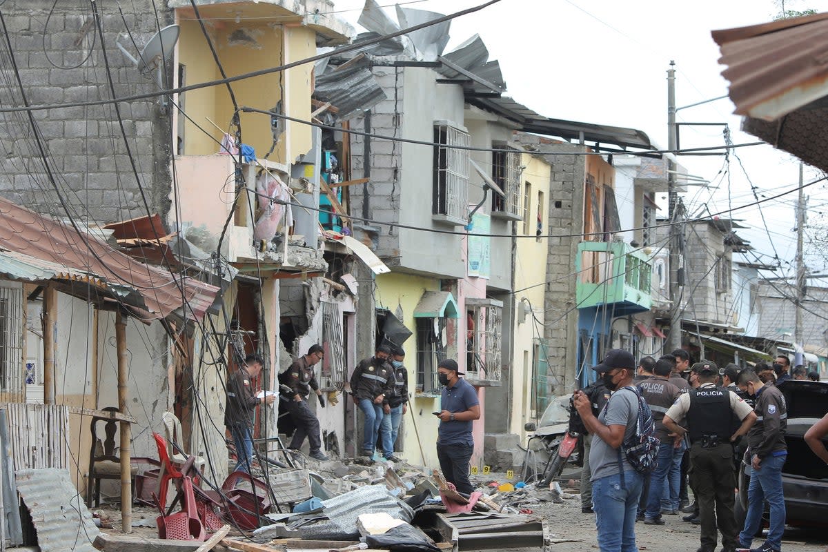 ECUADOR-EXPLOSIÓN (AP)