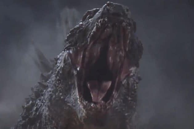 Godzilla attacks. (Warner Bros Pictures)