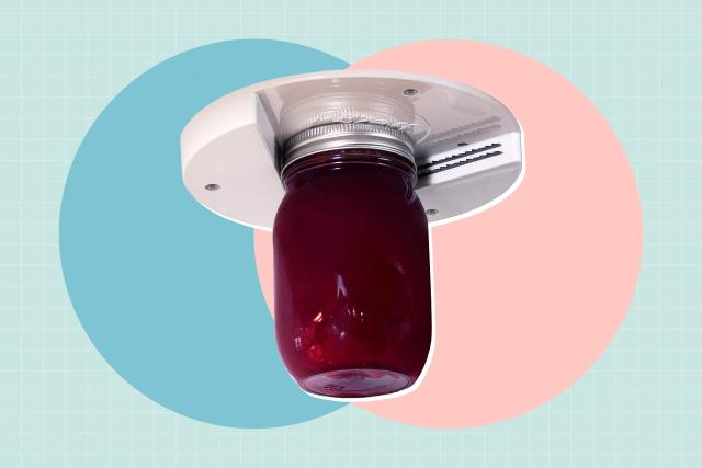 Under-Cabinet Jar Opener  NEVER struggle with opening jars again