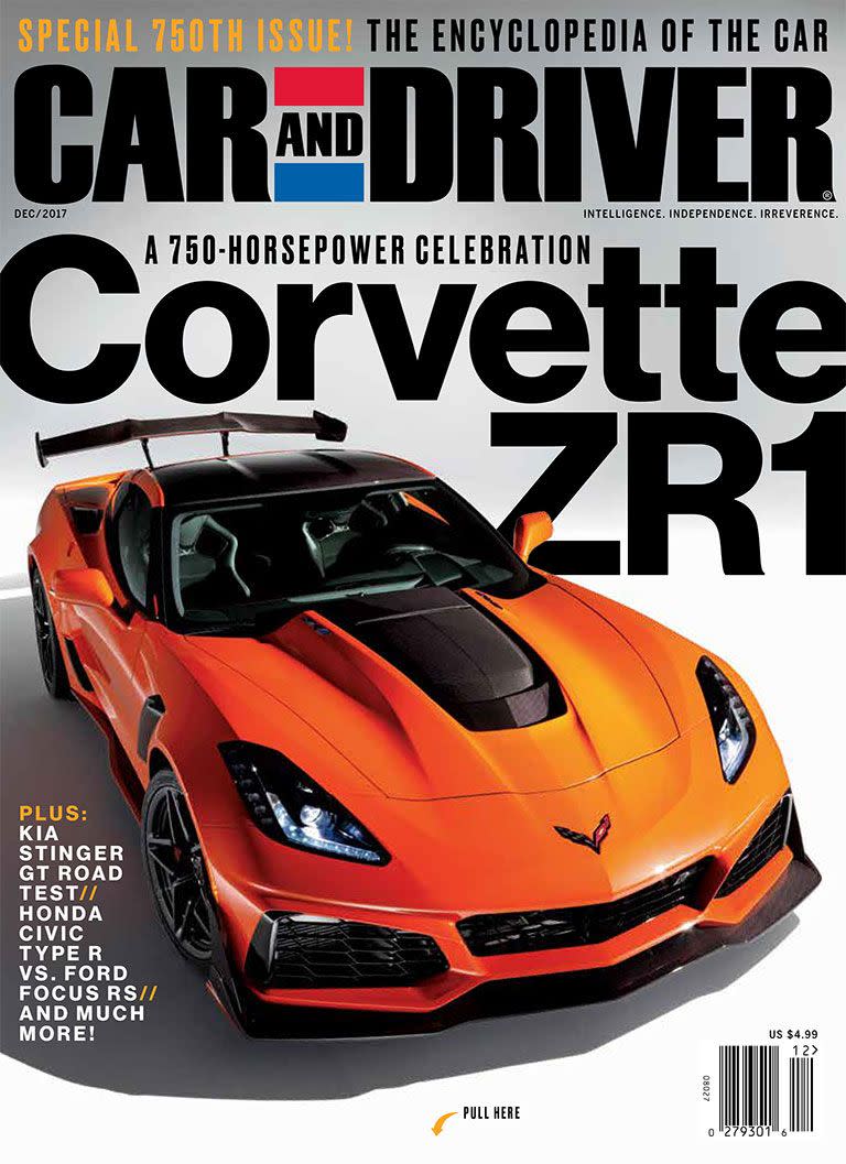 The 89 Issues of Car and Driver with a Corvette on the Cover