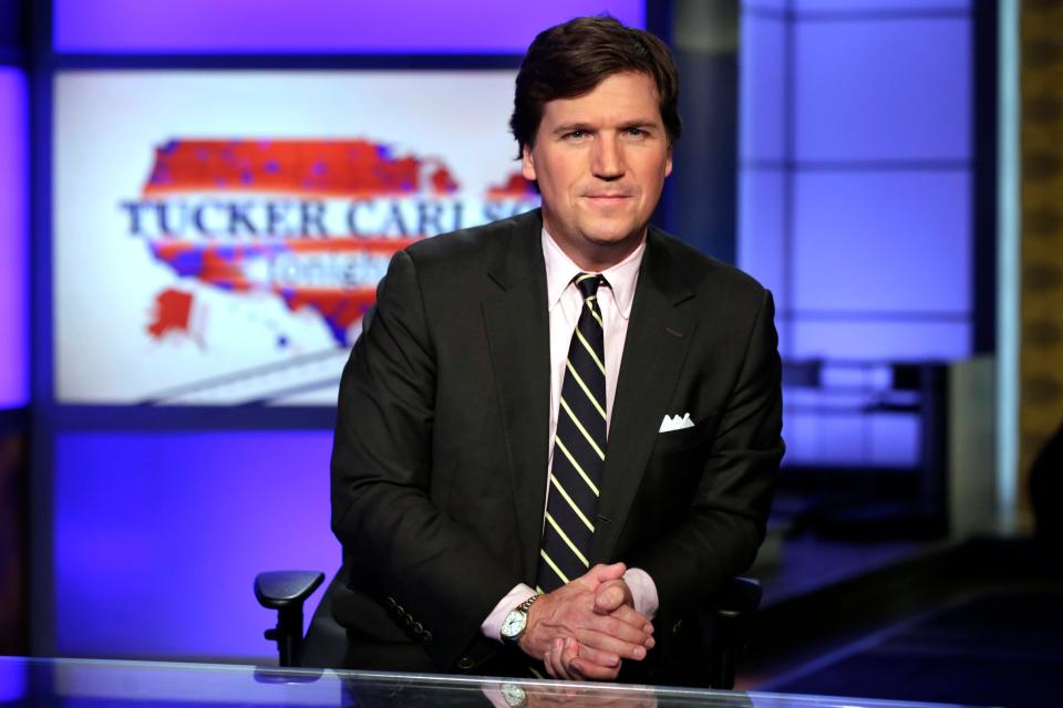 Fox News Channel's primetime opinion programming, which includes "Tucker Carlson Tonight," has performed better than its daytime news programming during the network's slide from the No. 1 viewer ranking after the November election.
