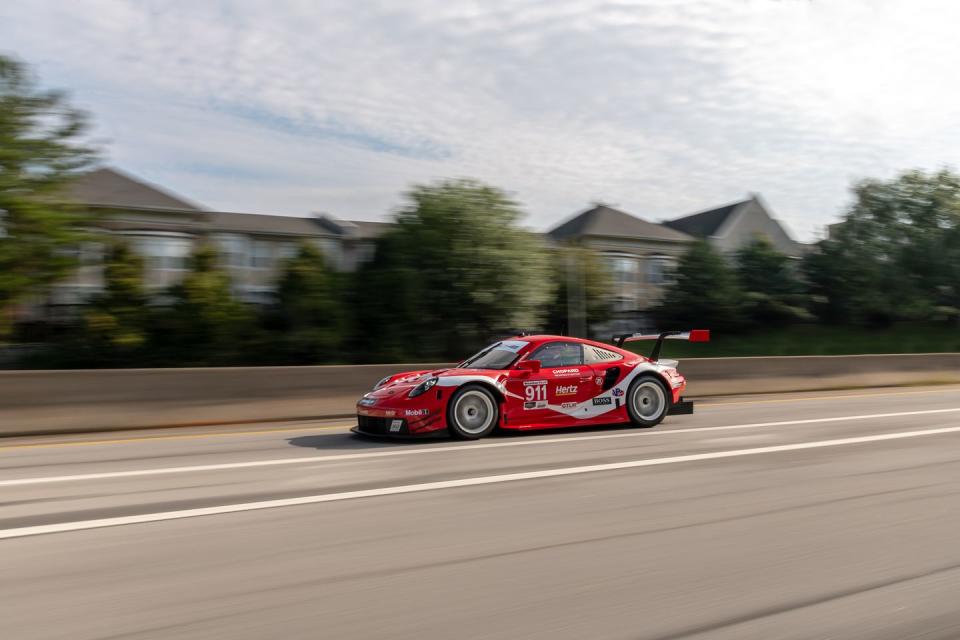 View Photos of Porsche's 911 RSR in Coke Livery