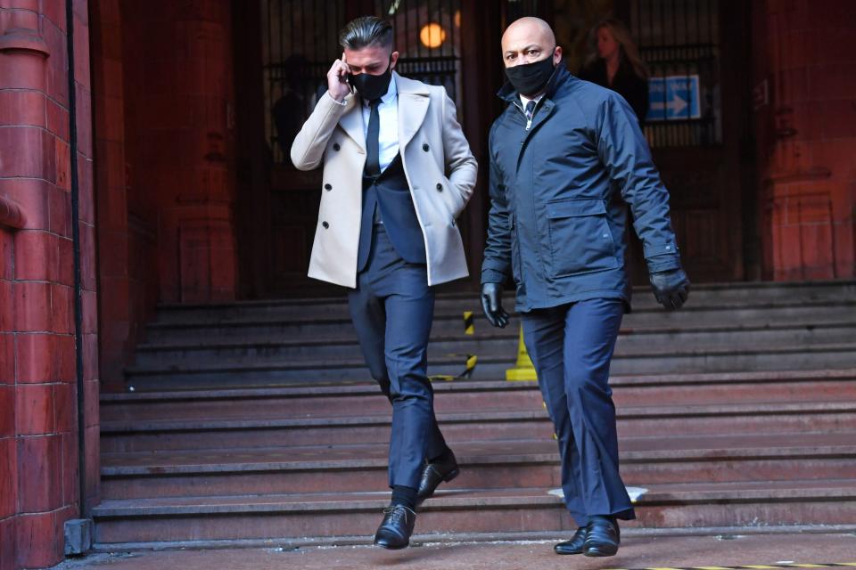 Jack Grealish leaves Birmingham Magistrates’ Court after being banned from driving for nine monthsPA