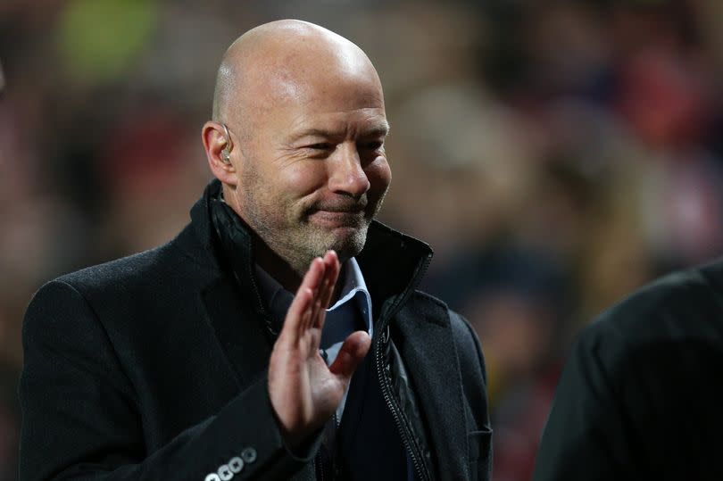 Alan Shearer gestures