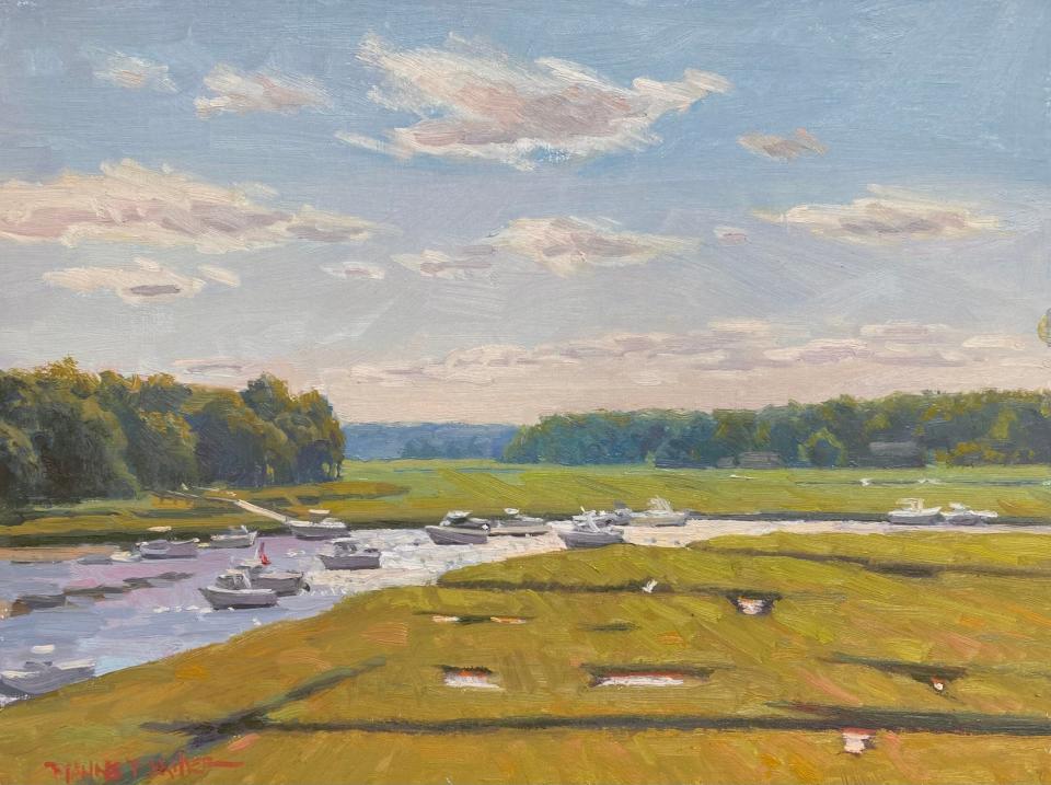 "North River Bliss," a painting by Dianne Panarelli Miller.