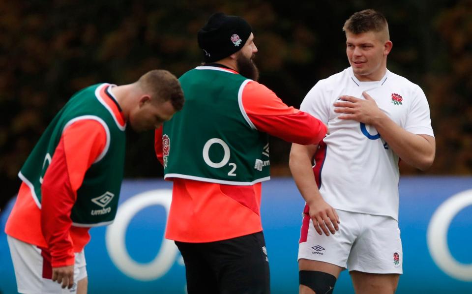  Jamie Blamire and Joe Marler - Action Images