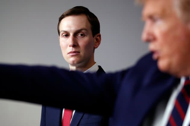 White House adviser Jared Kushner listens as President Donald Trump speaks about the coronavirus on April 2, 2020. (Photo: via Associated Press)