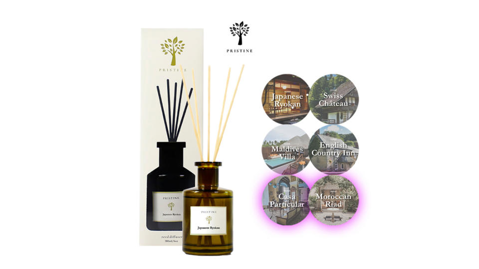 Pristine Reed Diffuser | Essential Oil | Hotel Scent | 180ml | Fragrance Home Aroma Gift for Decoration. (Photo: Shopee SG)