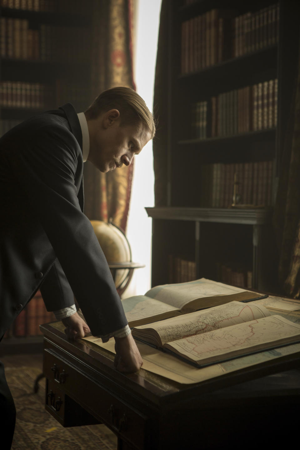 This image released by Amazon Studios/Bleecker Street Films shows Charlie Hunnam in a scene from "The Lost City of Z." (Aidan Monaghan/Amazon Studios/Bleecker Street via AP)