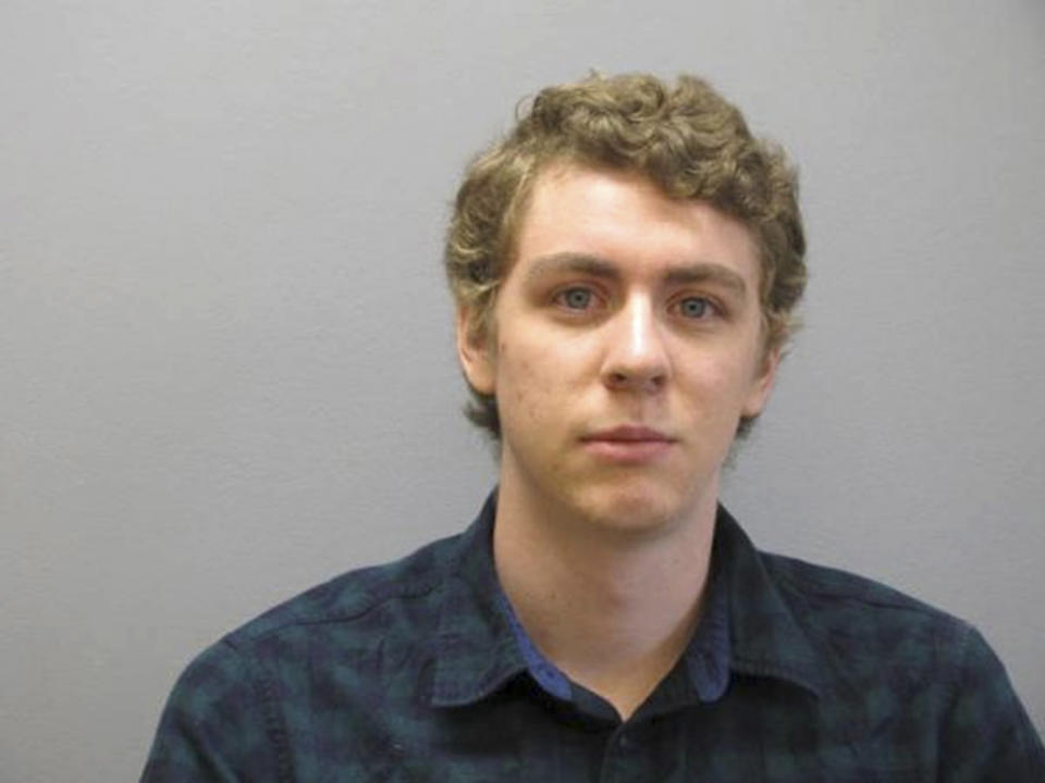 File picture of Brock Turner from September 6, 2016 released by the Greene County Sheriff's Office, shows Brock Turner at the Greene County Sheriff's Office in Xenia, Ohio, where he officially registered as a sex offender. 