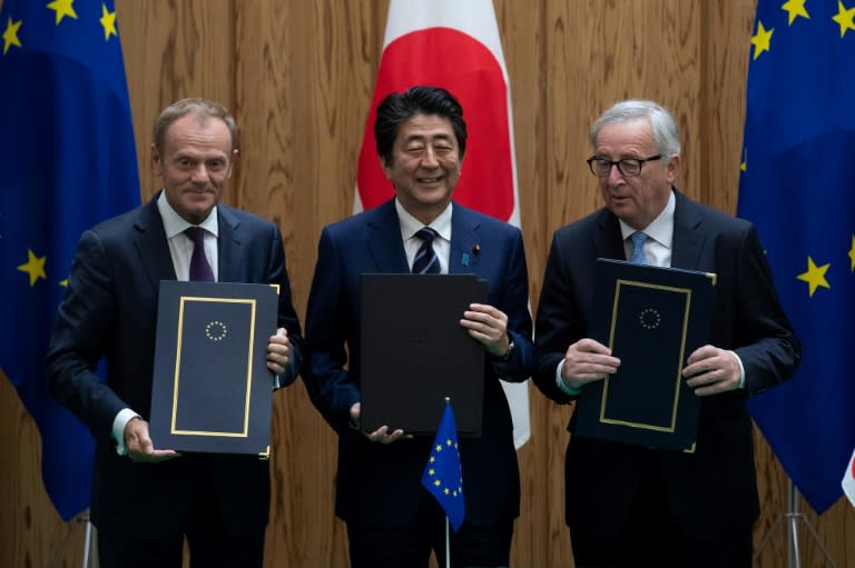 The deal signed in Tokyo is the largest ever negotiated by the EU and creates a massive free trade zone, eliminating tariffs for everything from Japanese cars to French cheese