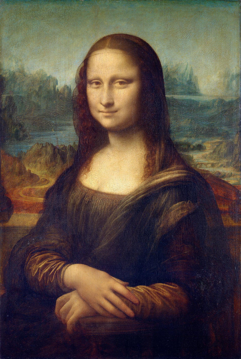 Retrato de Mona Lisa pintado al óleo por Leonardo da Vinci entre 1503 y 1506.