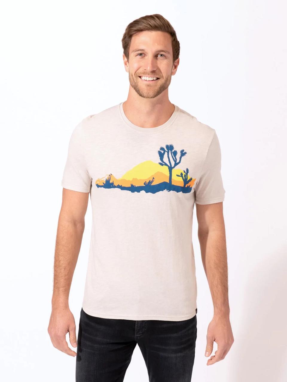 Threads 4 Thought Desertscape T-Shirt, Nature T-Shirts for Men