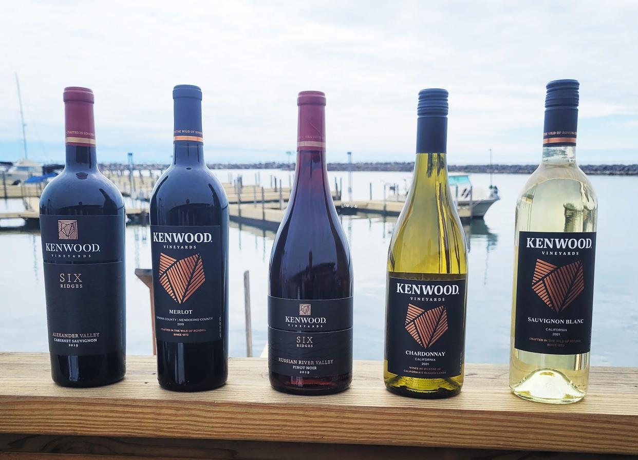 A selection of Kenwood Vinyard wine from Windjammer Bar and Grill.