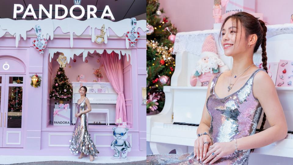 Pandora打造夢幻禮品小屋！最美店長宋芸樺開箱禮品小屋。圖片來源：Pandora