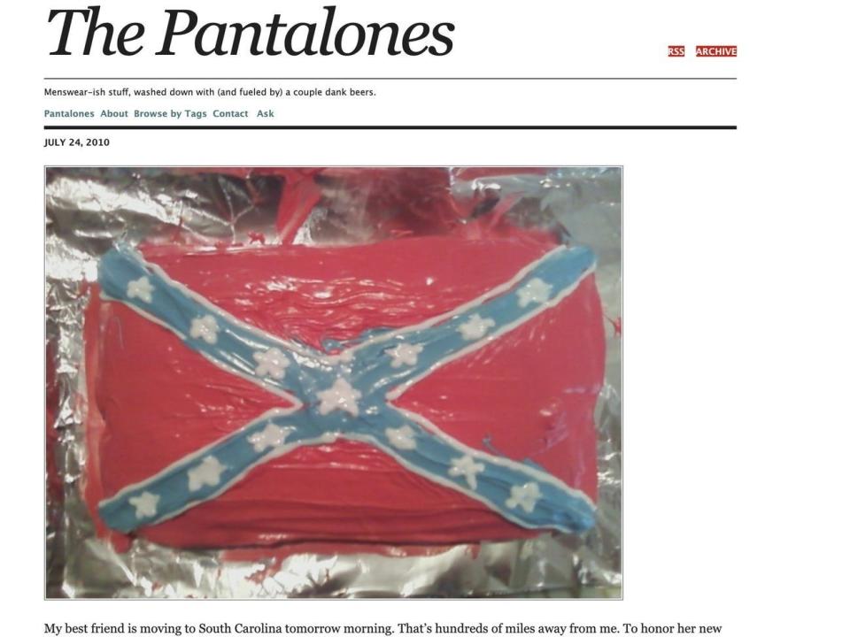 Confederate Flag Cake