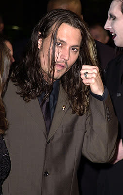 Johnny Depp at the Hollywood premiere of New Line's Blow