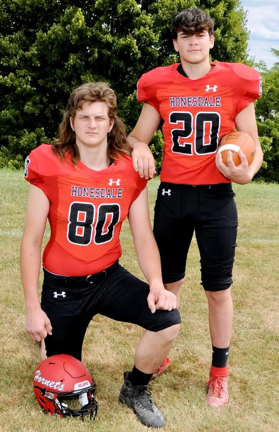 Samson (20) and his big brother, Rocco (80), were emerging stars on the Honesdale varsity football team.