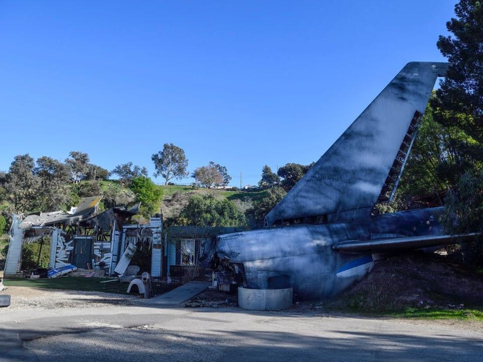 Broken up 747 at Universal Studios California.