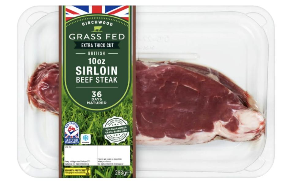 Lidl Birchwood Grass-Fed British Sirloin Steak