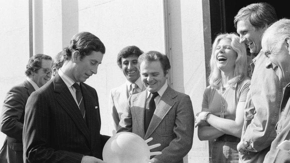 prince charles on the set of mash