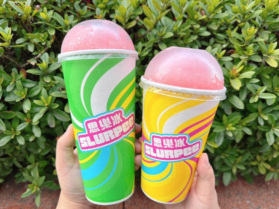 7-ELEVEN思樂冰販售門市也同步開賣「櫻花玫瑰風味」。圖片來源：7-ELEVEN