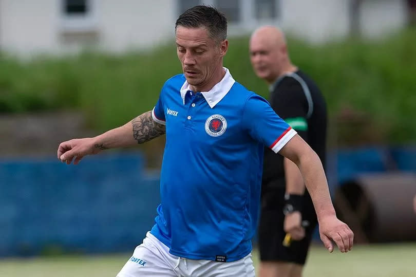 Ex-Gers midfielder Ian Black on the ball -Credit:Garry F McHarg