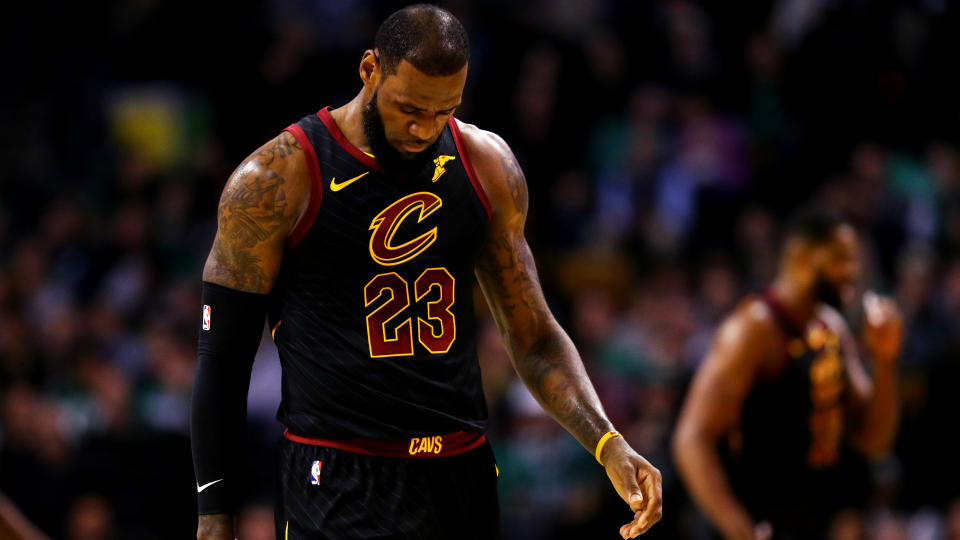 A potential historic day for LeBron James turned into a brutal home loss for the Cleveland Cavaliers. (Getty)