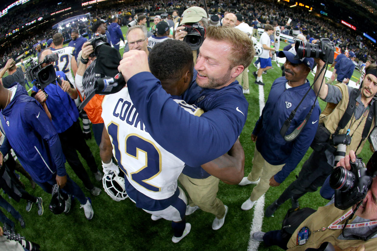 Brandin Cooks has fit right in with the family atmosphere of the Los Angeles Rams. (Getty Images)