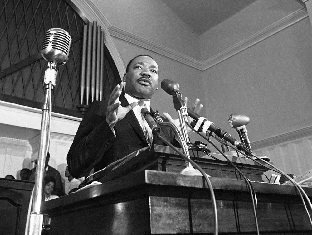 In this 1960 file photo, Rev. Martin Luther King Jr. speaks in Atlanta. The estate of the Rev. Martin Luther King Jr. has reached an agreement with HarperCollins Publishers for rights to his archive. (AP Photo, File)