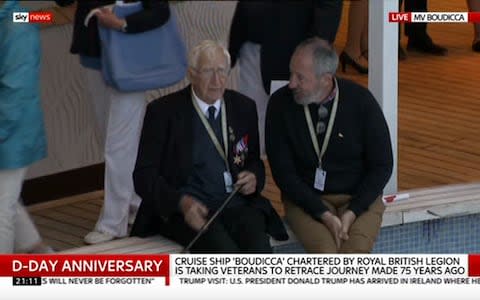 One of the veterans shares his story - Credit: Sky News