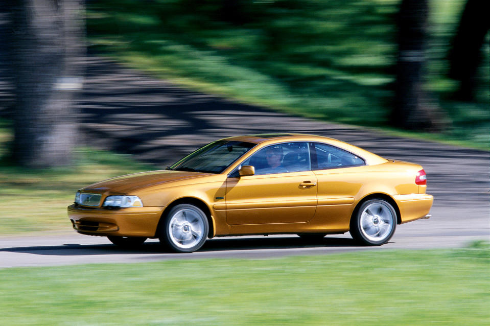 <p>Here’s proof that Volvo wasn’t all about boxy saloons and estates in the 90s; the two-door C70 showed the world the Swedish manufacturer could <strong>do stylish</strong>, too. That it’s comfortable, spacious and safe only adds to its appeal, as does the fact you can have one as a convertible.</p><p><strong>We found:</strong> 2004 Volvo C70 2.0T, 85,000 miles - £2000</p>