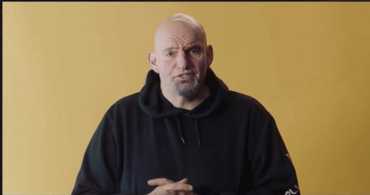 John Fetterman in a recent ad. - Credit: Screenshot