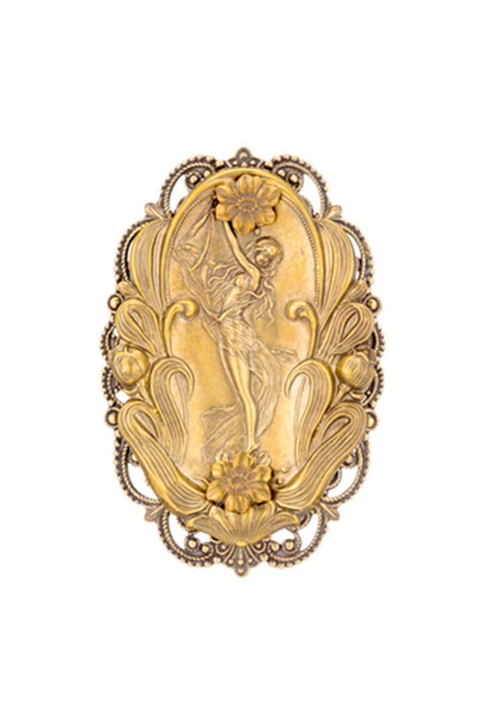 2) “The Merry Widow” Art Nouveau Brooch