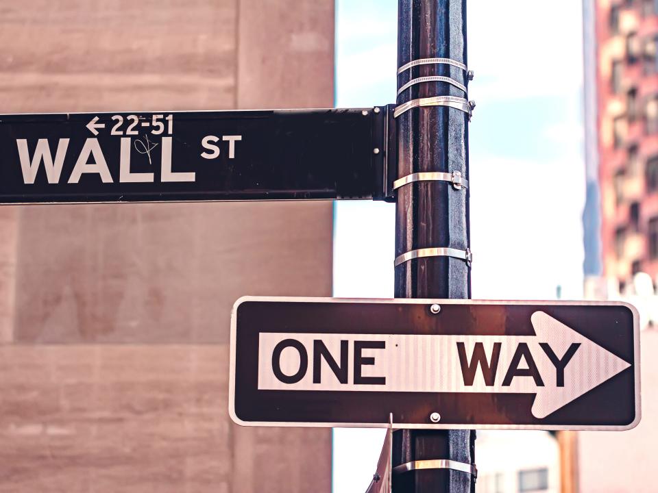 Wall Street street sign