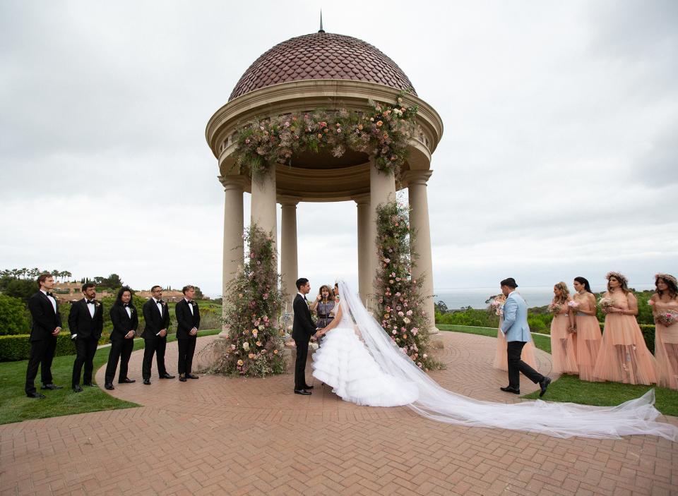 Looking into each other’s eyes and reciting our vows to one another while our closest friends witnessed was the most special moment of my life.