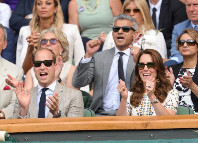 Princess Kate takes her seat in Royal Box at Wimbledon, right next