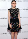 Zosia Mamet looked fashion-forward in an embellished Preen mini dress.