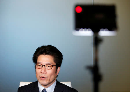 Takuya Yokota, a younger brother of abductee Megumi Yokota, speaks during an interview with Reuters in Tokyo, Japan, May 21, 2019. Picture taken May 21, 2019. REUTERS/Issei Kato