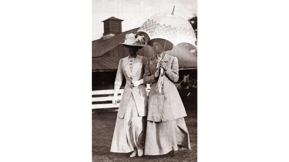 Two women at Ascot in the 1900s