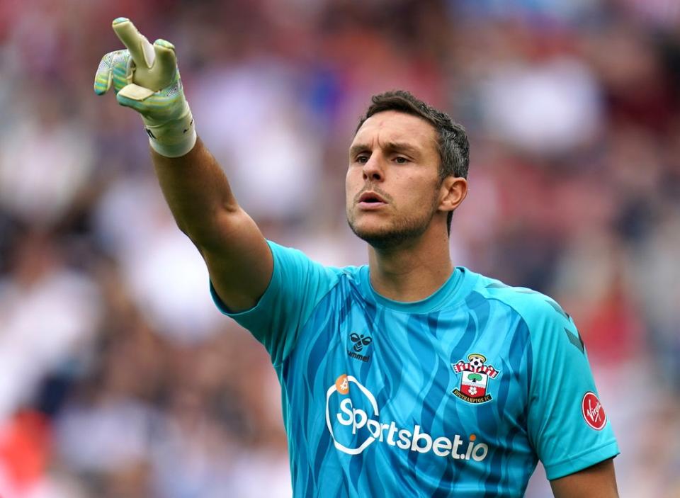 Southampton are sweating on the fitness of goalkeeper Alex McCarthy (Andrew Matthews/AP). (PA Wire)