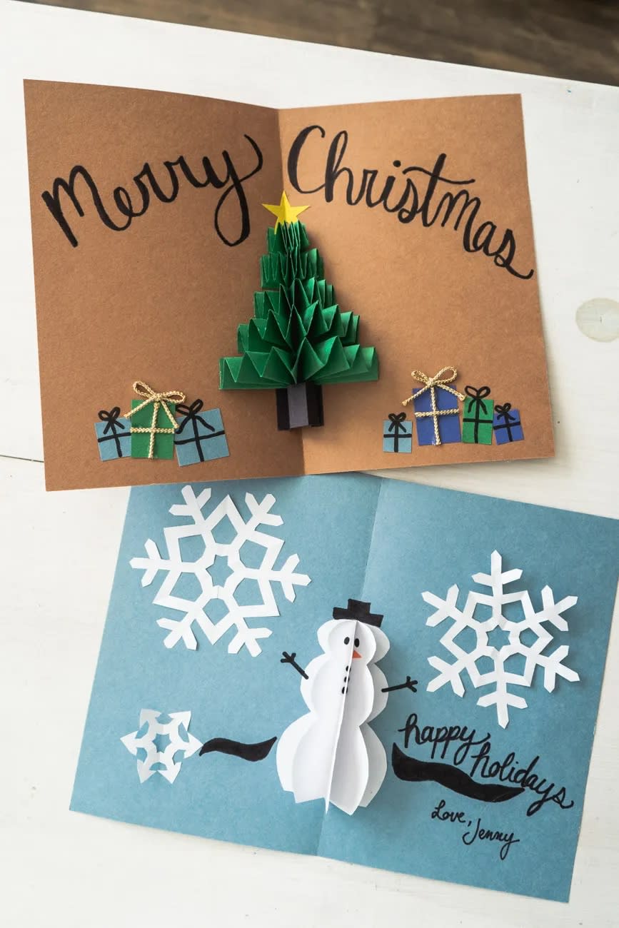 merry christmas pop-up card (Sweet Teal)