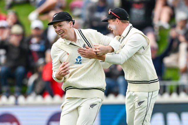 Michael Bracewell, left, pulled off an impressive catch