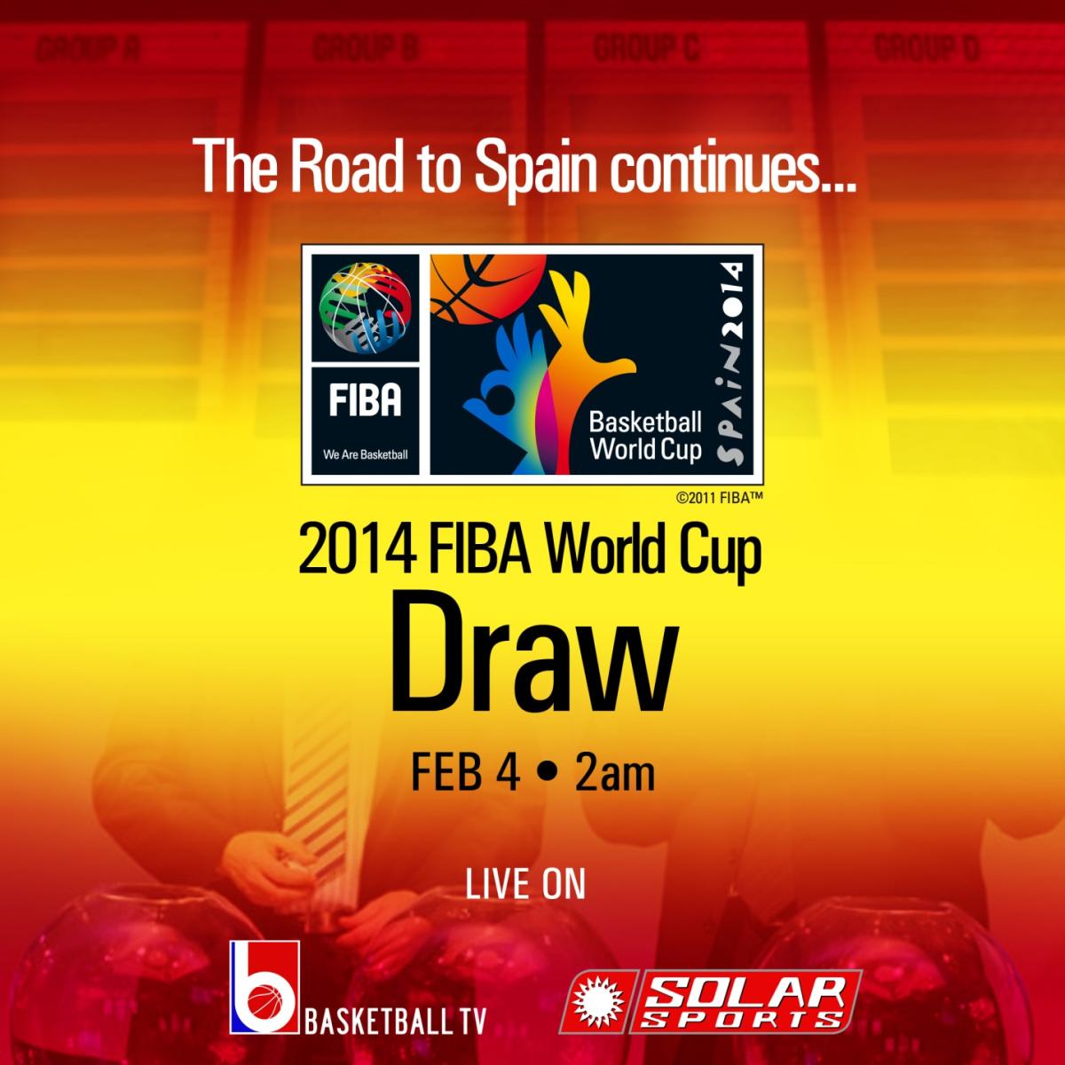 Catch the FIBA World Cup draw on BTV and Solar Sports