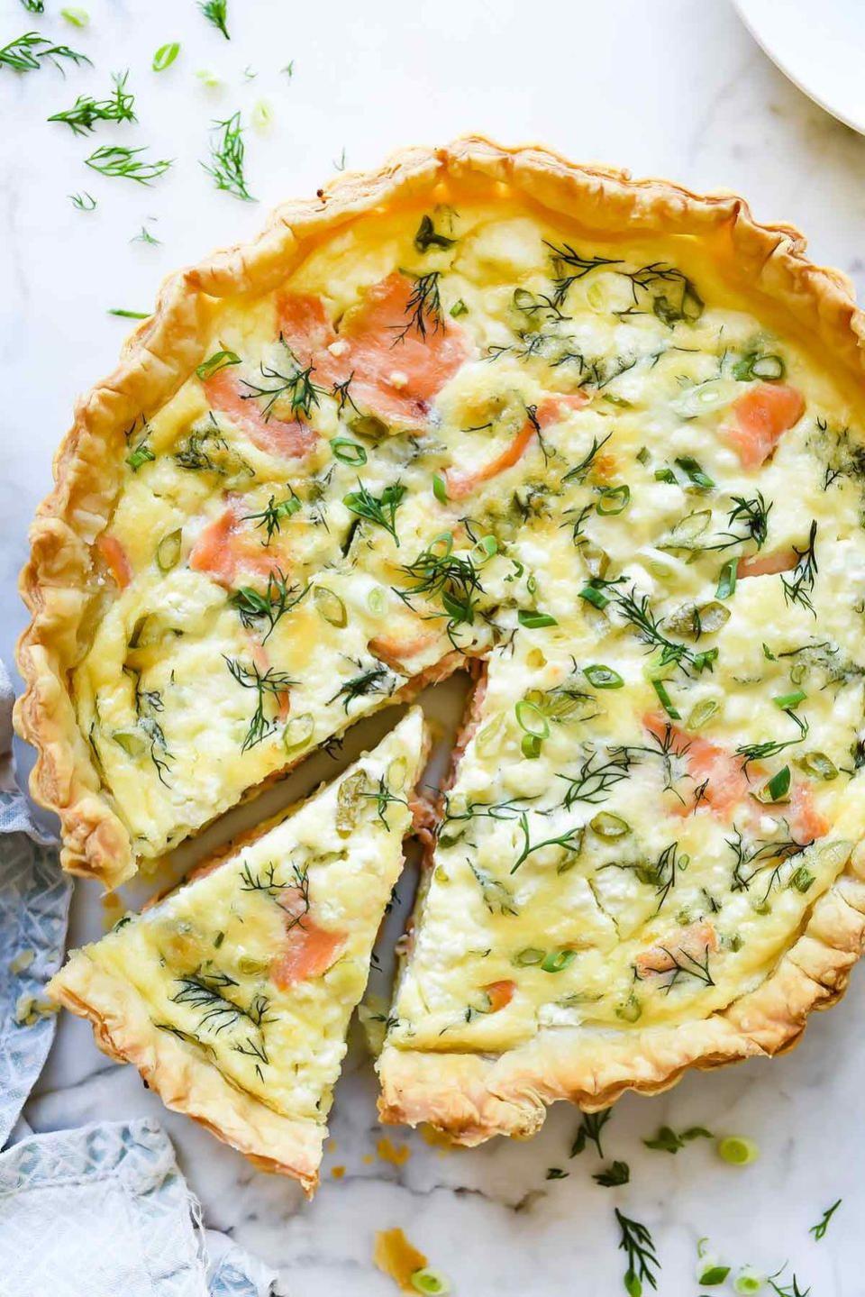 quiche recipes puffed pastry salmon quiche